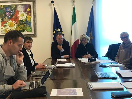 L'assessore FVG al Territorio, Graziano Pizzimenti, durante la presentazione del bilancio sociale Ater 2017